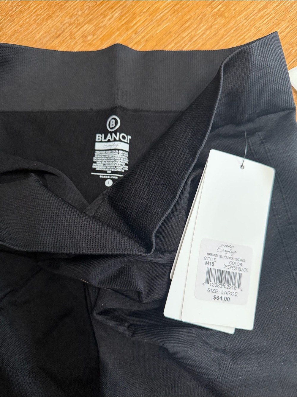 BLANQI Men's Deep Black Supportive Joggers